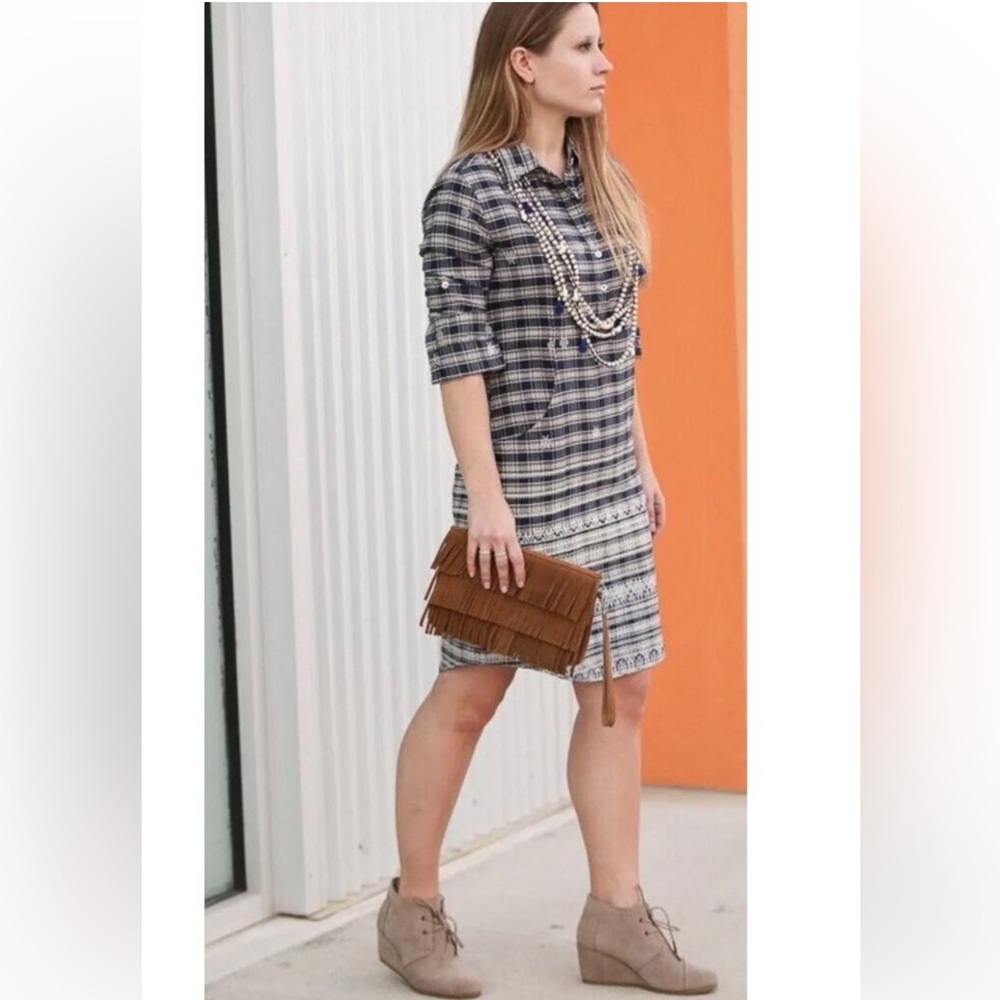 Roberta Roller Rabbit Raisa Dress Blue Plaid
